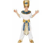 Fiestas Guirca Egyptské maškarní šaty Dětské Egyptský faroah Kostým pro chlapce Věk 5 - 6 let 5 – 6 Años