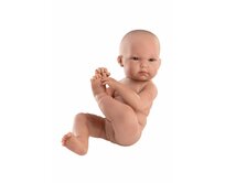 Llorens  NEW BORN HOLČIČKA - realistická panenka miminko s celovinylovým tělem - 35 cm