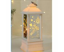 Vánoční LED lucerna - sněhulák
