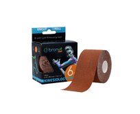 BronVit Sport Kinesio tape classic tmavě hnědá 5cm x 6m