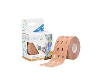 BronVit Sport Kinesio tape děrovaný béžová 5cm x 5m