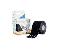 BronVit Sport Kinesio tape děrovaný černá 5cm x 5m