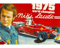 Plechová cedule Niki Lauda 1975