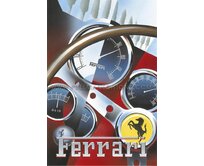Plechová cedule Ferrari Velikost: A5 (20 x 15 cm) A5 (20 x 15 cm)