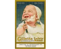 Plechová cedule Gillette Velikost: A5 (20 x 15 cm) A5 (20 x 15 cm)