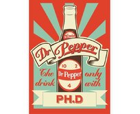 Plechová cedule Dr Pepper Velikost: A5 (20 x 15 cm) A5 (20 x 15 cm)