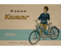 Plechová cedule Moped Komar Velikost: A5 (20 x 15 cm) A5 (20 x 15 cm)