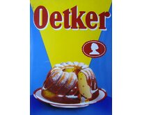 Plechová cedule Oetker Velikost: A5 (20 x 15 cm) A5 (20 x 15 cm)