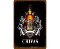 Plechová cedule Chivas Velikost: A4 (30 x 20 cm) A4 (30 x 20 cm)