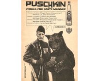 Plechová cedule Puschkin vodka Velikost: A5 (20 x 15 cm) A5 (20 x 15 cm)