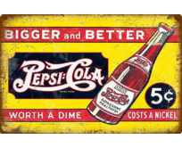 Plechová cedule Pepsi Cola II Velikost: A5 (20 x 15 cm) A5 (20 x 15 cm)