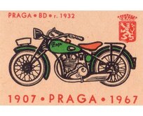 Plechová cedule Praga BD 1932 Velikost: A5 (20 x 15 cm) A5 (20 x 15 cm)