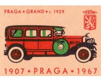 Plechová cedule Praga Grand 1929 Velikost: A5 (20 x 15 cm) A5 (20 x 15 cm)