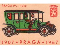 Plechová cedule Praga IV 1910 Velikost: A5 (20 x 15 cm) A5 (20 x 15 cm)