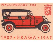 Plechová cedule Praga Piccolo 1928 Velikost: A5 (20 x 15 cm) A5 (20 x 15 cm)