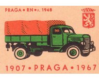 Plechová cedule Praga RN 1948 Velikost: A5 (20 x 15 cm) A5 (20 x 15 cm)