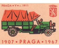 Plechová cedule Praga V 1911 Velikost: A5 (20 x 15 cm) A5 (20 x 15 cm)