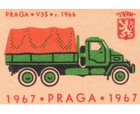 Plechová cedule Praga V3S 1966 Velikost: A5 (20 x 15 cm) A5 (20 x 15 cm)