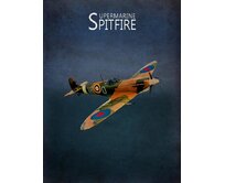 Plechová cedule Spitfire II Velikost: A5 (20 x 15 cm) A5 (20 x 15 cm)
