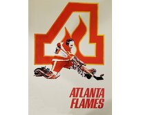 Plechová cedule Atlanta Flames Velikost: A5 (20 x 15 cm) A5 (20 x 15 cm)