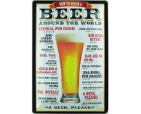 Plechová cedule Beer Velikost: A5 (20 x 15 cm) A5 (20 x 15 cm)