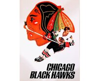 Plechová cedule Chicago Black Hawks Velikost: A5 (20 x 15 cm) A5 (20 x 15 cm)