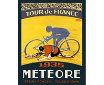 Plechová cedule Tour de France 1935 Velikost: A5 (20 x 15 cm) A5 (20 x 15 cm)
