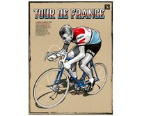 Plechová cedule Tour de France 1963 Velikost: A5 (20 x 15 cm) A5 (20 x 15 cm)