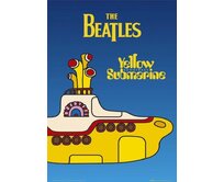 Plechová cedule The Beatles Yellow Submarine Velikost: A5 (20 x 15 cm) A5 (20 x 15 cm)