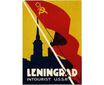 Plechová cedule Leningrad Velikost: A5 (20 x 15 cm) A5 (20 x 15 cm)