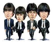 Plechová cedule The Beatles II Velikost: A5 (20 x 15 cm) A5 (20 x 15 cm)