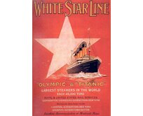 Plechová cedule White Star Line Velikost: A5 (20 x 15 cm) A5 (20 x 15 cm)