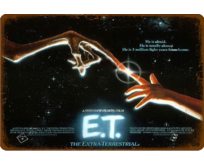 Plechová cedule E.T. Velikost: A5 (20 x 15 cm) A5 (20 x 15 cm)