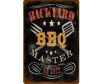 Plechová cedule BBQ Master Velikost: A5 (20 x 15 cm) A5 (20 x 15 cm)