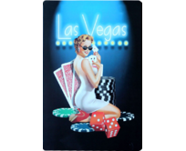 Plechová cedule Las Vegas Velikost: A5 (20 x 15 cm) A5 (20 x 15 cm)