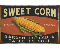 Plechová cedule Sweet Corn Velikost: A5 (20 x 15 cm) A5 (20 x 15 cm)