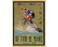 Plechová cedule Tour de France 1924 Velikost: A5 (20 x 15 cm) A5 (20 x 15 cm)