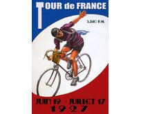 Plechová cedule Tour de France 1927 Velikost: A5 (20 x 15 cm) A5 (20 x 15 cm)