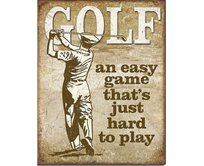 Plechová cedule Golf Velikost: A4 (30 x 20 cm) A4 (30 x 20 cm)