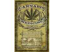 Plechová cedule Cannabis Medicine Velikost: A4 (30 x 20 cm) A4 (30 x 20 cm)