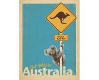 Plechová cedule Australia Velikost: A5 (20 x 15 cm) A5 (20 x 15 cm)