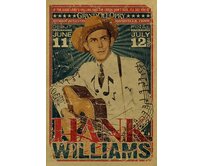 Plechová cedule Hank Williams Velikost: A5 (20 x 15 cm) A5 (20 x 15 cm)