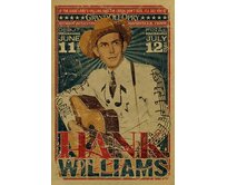 Plechová cedule Hank Williams Velikost: A4 (30 x 20 cm) A4 (30 x 20 cm)