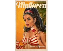 Plechová cedule Mallorca Velikost: A4 (30 x 20 cm) A4 (30 x 20 cm)