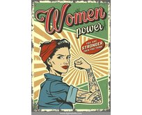 Plechová cedule Women Power Velikost: A4 (30 x 20 cm) A4 (30 x 20 cm)