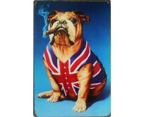 Plechová cedule Bulldog Velikost: A4 (30 x 20 cm) A4 (30 x 20 cm)