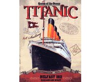 Plechová cedule Titanic II Velikost: A5 (20 x 15 cm) A5 (20 x 15 cm)