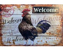 Plechová cedule Welcome Velikost: A4 (30 x 20 cm) A4 (30 x 20 cm)