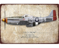 Plechová cedule P-51 Mustang III Velikost: A4 (30 x 20 cm) A4 (30 x 20 cm)