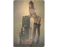 Plechová cedule Sexy Army Velikost: A4 (30 x 20 cm) A4 (30 x 20 cm)